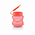 Tupper Pote Urso 300ml Rosa Coral - Imagem 1