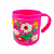 Caneca Infantil Flores Emborrachada Alto Relevo 3D 200ml Rosa Pink - Imagem 3