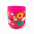Caneca Infantil Flores Emborrachada Alto Relevo 3D 200ml Rosa Pink - Imagem 2