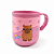 Caneca Infantil Capivara Emborrachada Alto Relevo 3D 200ml Rosa - Imagem 3