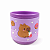 Caneca Infantil Capivara Emborrachada Alto Relevo 3D 200ml Roxa - Imagem 2