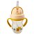 Garrafinha com Canudo e Alça Ursinho Pooh 270ml Amarelo - Imagem 3