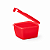 Tupperware Conserva Metade Quadrado 600ml Vermelho - Imagem 1