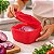 Tupperware Conserva Metade Quadrado 600ml Vermelho - Imagem 3
