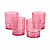 Kit Tupperware Copo Premier 295ml Rosa Claro 4 peças - Imagem 1