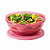 Tupperware Tigela Design 1 litro Rosa Claro - Imagem 1