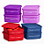 kit Tupperware Jeitosinho 400ml Frases 8 peças - Imagem 1