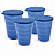 Kit Tupperware Jarra Murano 2 litros + Copo Murano 500ml Azul Royal 4 peças - Imagem 2