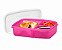 Tupperware Basic Line com Divisórias 1 litro Rosa Fluo - Imagem 2