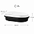 Tupperware Travessa Oval Actualité 2 litros Preto e Branco - Imagem 2
