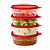 Tupperware Pote Dinâmico 400ml Transparente e Vermelho - Imagem 4