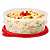 Tupperware Pote Dinâmico 400ml Transparente e Vermelho - Imagem 1
