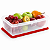 Tupperware Maxi Caixa 2,5 litros Transparente e Vermelho - Imagem 2