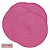 Jogo Americano Sousplast Redondo Pvc 38cm Rosa Escuro 4 Peças - Imagem 1