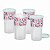 Kit Tupperware Jarra Ideal Rosa Beijo 1,1 litro + Copos Colors Pétalas 350ml 5 peças - Imagem 3