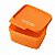 Tupperware Basic Line 500ml Guarde aqui Muito Encanto Laranja - Imagem 1