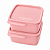 Kit Tupperware Basic Line 500ml Guarde Aqui Muito Amor Rosa Bebê 2 peças - Imagem 1