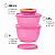 Kit Tupperware PDA 08/2026 Tigela Classic e Visual Rosa Tutu 8 peças - Imagem 4