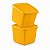 Kit Tupperware Jeitoso 800ml Amarelo Açafrão 2 peças - Imagem 1