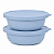 Kit Tupperware Tigela Aloha 450ml Azul Gelo 2 peças - Imagem 1