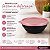 Tupperware Tigela Pragela 450ml Preta e Rosa Algodão Doce - Imagem 4
