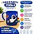 Caneca Infantil Astronauta Emborrachada Alto Relevo 3D 250ml Azul - Imagem 5