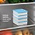 Tupperware Refri Box 400ml Transparente e Azul - Imagem 4