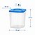 Tupperware Fresh Box Quadrada 1 litro Transparente e Azul - Imagem 2