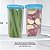 Tupperware Fresh Box Quadrada 1,5 litro Transparente e Azul - Imagem 6