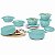Kit Tupperware PDA 10/2026 Cristalwave Verde Mint 7 peças - Imagem 1