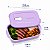 Tupperware Tigela Cristalwave Retangular Geração ll 1 litro Lilás - Imagem 2