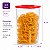 Tupperware Fresh Box Quadrada 1,5 litro Transparente e Vermelho - Imagem 2