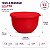 Tupperware Tigela Murano 1,3 litro Vermelho Pimenta - Imagem 2