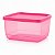 Tupperware Refri Line Quadrado 650ml Rosa Tutu - Imagem 1