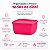 Tupperware Refri Line Quadrado 650ml Rosa Glamour - Imagem 4