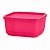 Tupperware Refri Line Quadrado 650ml Rosa Glamour - Imagem 1