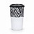 Tupperware Copo Colors Feras 350ml Branco e Preto - Imagem 1