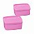 Kit Tupperware Jeitosinho 400ml Rosa Tutu 2 peças - Imagem 1