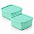Kit Tupperware Jeitosinho 400ml Verde Geada 2 peças - Imagem 1