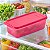 Tupperware Super Fresh Retângular 1,3 litro Rosa Glamour - Imagem 2