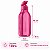 Tupperware Garrafa Eco Tupper Quadrada Plus 1 litro Rosa Beijo - Imagem 2