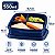 Tupperware Basic Line com Divisórias 550ml Azul Mar Profundo - Imagem 2
