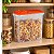 Tupperware Porta Cereais 2,8 litros Transparente e Laranja - Imagem 4