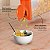 Tupperware Porta Cereais 2,8 litros Transparente e Laranja - Imagem 2