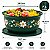 Tupperware Tigela Aloha Folhas de Ouro 7,5 litros Verde Escuro - Imagem 2