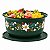 Tupperware Tigela Aloha Folhas de Ouro 7,5 litros Verde Escuro - Imagem 1