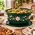 Tupperware Tigela Aloha Folhas de Ouro 7,5 litros Verde Escuro - Imagem 3