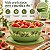 Tupperware Tigela Aloha Folhas de Ouro 4 litros Verde - Imagem 4