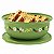Tupperware Tigela Aloha Folhas de Ouro 2 litros Verde - Imagem 1