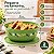 Tupperware Tigela Aloha Folhas de Ouro 2 litros Verde - Imagem 3